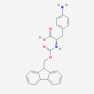 molecular formula C24H22N2O4 B557393 Fmoc-Phe(4-NH2)-OH CAS No. 95753-56-3