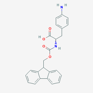 molecular formula C24H22N2O4 B557393 Fmoc-4-Amino-L-phenylalanine CAS No. 95753-56-3