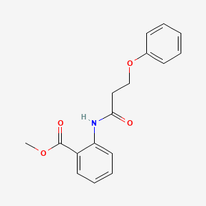 molecular formula C17H17NO4 B5573939 Methyl 2-(3-phenoxypropanoylamino)benzoate CAS No. 6047-28-5