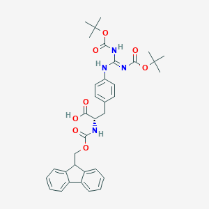 molecular formula C35H40N4O8 B557395 Fmoc-Phe(4-Boc2-guanidino)-OH CAS No. 187283-25-6