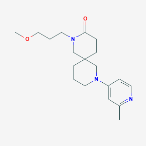 molecular formula C19H29N3O2 B5574134 2-(3-methoxypropyl)-8-(2-methyl-4-pyridinyl)-2,8-diazaspiro[5.5]undecan-3-one 