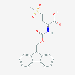 molecular formula C20H21NO6S B557414 Fmoc-met(O2)-OH CAS No. 163437-14-7