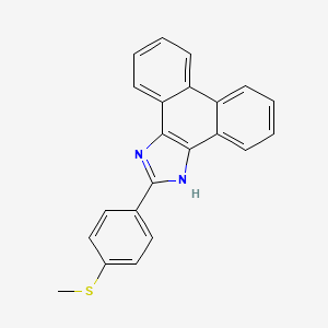 molecular formula C22H16N2S B5574284 2-[4-(methylsulfanyl)phenyl]-1H-phenanthro[9,10-d]imidazole 