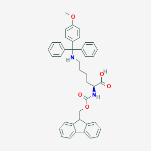molecular formula C41H40N2O5 B557431 (S)-2-((((9H-Fluoren-9-yl)methoxy)carbonyl)amino)-6-(((4-Methoxyphenyl)diphenylmethyl)amino)hexanoic acid CAS No. 159857-60-0