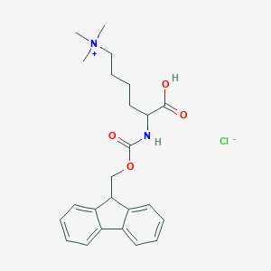 N-[(1S)-1-carboxy-5-(trimethylazaniumyl)pentyl]-1-(9H-fluoren-9-ylmethoxy)methanimidate;hydrochloride