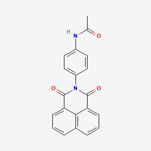 molecular formula C20H14N2O3 B5574403 N-(4-(1,3-dioxo-1H-benzo[de]isoquinolin-2(3H)-yl)phenyl)acetamide CAS No. 42341-00-4