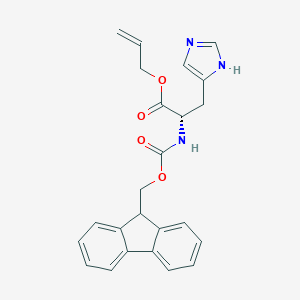 molecular formula C24H23N3O4 B557457 Fmoc-L-his-oall CAS No. 220932-33-2