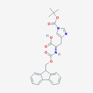 molecular formula C26H27N3O6 B557461 Fmoc-His(Boc)-OH 