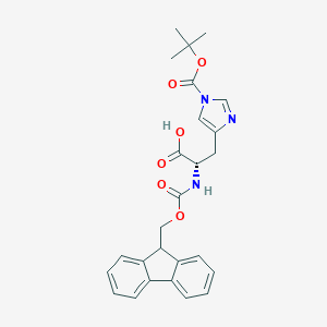 molecular formula C26H27N3O6 B557461 Fmoc-His(Boc)-OH CAS No. 81379-52-4