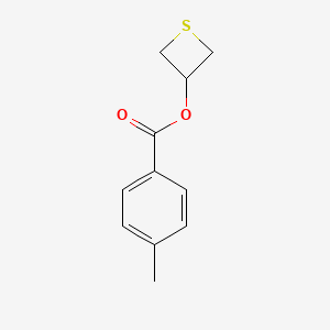 molecular formula C11H12O2S B5574757 Thietan-3-yl 4-methylbenzoate 