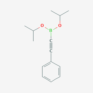 molecular formula C14H19BO2 B055748 2-Phenylacetylene-1-boronic acid diisopropyl ester CAS No. 121021-26-9