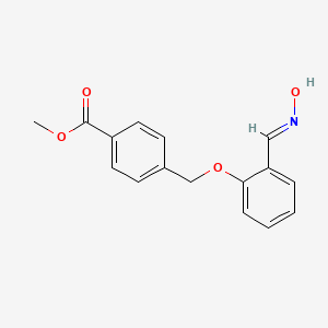 molecular formula C16H15NO4 B5574856 methyl 4-({2-[(E)-(hydroxyimino)methyl]phenoxy}methyl)benzoate 