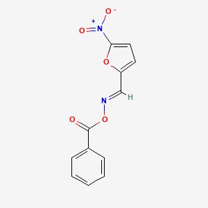 molecular formula C12H8N2O5 B5574895 5-nitro-2-furaldehyde O-benzoyloxime 