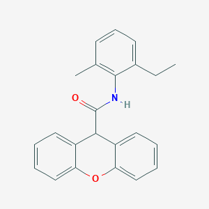 molecular formula C23H21NO2 B5574952 N-(2-ethyl-6-methylphenyl)-9H-xanthene-9-carboxamide 