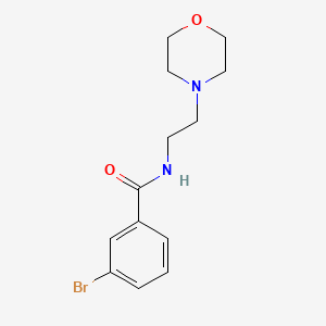 molecular formula C13H17BrN2O2 B5575055 3-bromo-N-[2-(morpholin-4-yl)ethyl]benzamide 