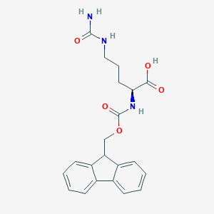 molecular formula C21H23N3O5 B557508 Fmoc-L-瓜氨酸 CAS No. 133174-15-9