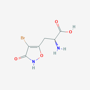 molecular formula C6H7BrN2O4 B055751 4-Bromohomoibotenic acid CAS No. 121313-14-2