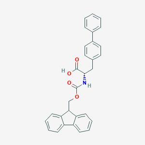 molecular formula C30H25NO4 B557511 (S)-2-((((9H-Fluoren-9-yl)methoxy)carbonyl)amino)-3-([1,1'-biphenyl]-4-yl)propanoic acid CAS No. 199110-64-0