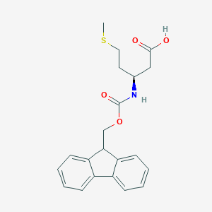 molecular formula C21H23NO4S B557517 Fmoc-L-beta-homomethionine CAS No. 266359-48-2