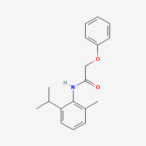 molecular formula C18H21NO2 B5575217 N-[6-methyl-2-(methylethyl)phenyl]-2-phenoxyacetamide 