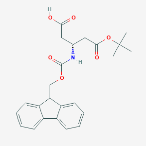 (3R)-3-(9H-fluoren-9-ylmethoxycarbonylamino)-5-[(2-methylpropan-2-yl)oxy]-5-oxopentanoic acid
