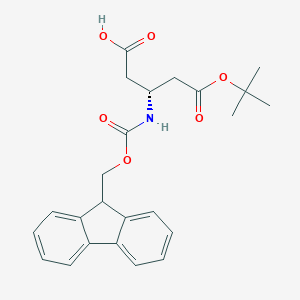 molecular formula C24H27NO6 B557522 Fmoc-L-beta-glutamic acid 5-tert-butyl ester CAS No. 209252-17-5