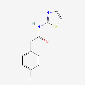 molecular formula C11H9FN2OS B5575290 2-(4-fluorophenyl)-N-(1,3-thiazol-2-yl)acetamide 