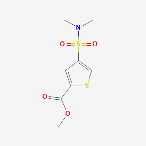 molecular formula C8H11NO4S2 B5575322 methyl 4-[(dimethylamino)sulfonyl]-2-thiophenecarboxylate 