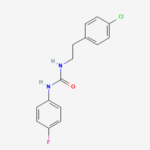 molecular formula C15H14ClFN2O B5575363 1-[2-(4-Chlorophenyl)ethyl]-3-(4-fluorophenyl)urea 