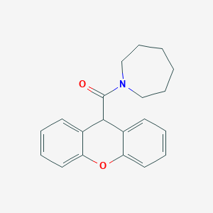 molecular formula C20H21NO2 B5575387 azepan-1-yl(9H-xanthen-9-yl)methanone 