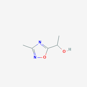 molecular formula C5H8N2O2 B055754 1-(3-Methyl-1,2,4-oxadiazol-5-yl)ethanol CAS No. 119738-13-5