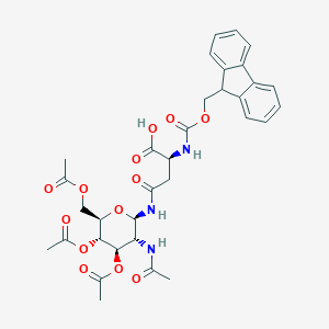 molecular formula C33H37N3O13 B557541 Fmoc-L-Asn(GlcNAc(Ac)3-β)-OH CAS No. 131287-39-3