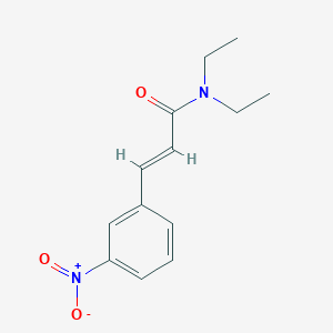 molecular formula C13H16N2O3 B5575486 (2E)-N,N-diethyl-3-(3-nitrophenyl)prop-2-enamide 