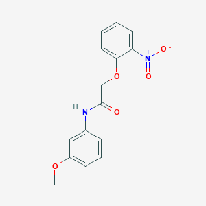 molecular formula C15H14N2O5 B5575493 N-(3-methoxyphenyl)-2-(2-nitrophenoxy)acetamide 