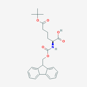 molecular formula C25H29NO6 B557559 (S)-2-((((9H-Fluoren-9-yl)methoxy)carbonyl)amino)-6-(tert-butoxy)-6-oxohexanoic acid CAS No. 159751-47-0