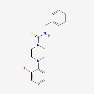 molecular formula C18H20FN3S B5575649 N-benzyl-4-(2-fluorophenyl)piperazine-1-carbothioamide 