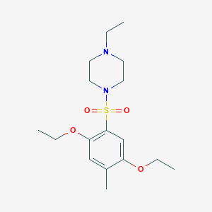 molecular formula C17H28N2O4S B5575657 1-[(2,5-diethoxy-4-methylphenyl)sulfonyl]-4-ethylpiperazine 