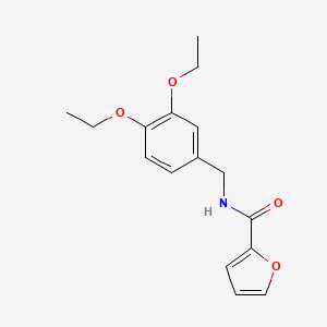 molecular formula C16H19NO4 B5575699 N-(3,4-diethoxybenzyl)furan-2-carboxamide 