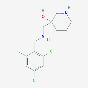 molecular formula C14H20Cl2N2O B5575722 3-{[(2,4-dichloro-6-methylbenzyl)amino]methyl}-3-piperidinol dihydrochloride 