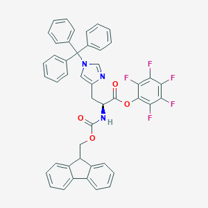 molecular formula C46H32F5N3O4 B557576 Fmoc-His(Trt)-OPfp CAS No. 109434-24-4
