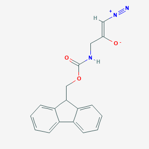 molecular formula C18H15N3O3 B557584 Fmoc-Gly-CHN2 CAS No. 275816-73-4