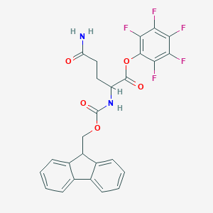 molecular formula C26H19F5N2O5 B557593 Fmoc-gln-opfp CAS No. 86061-00-9