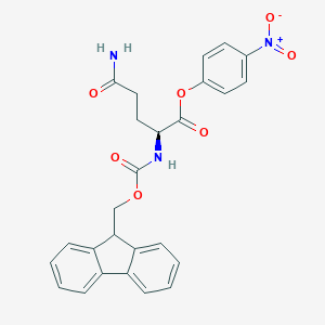 molecular formula C26H23N3O7 B557594 Fmoc-L-glutamine 4-nitrophenyl ester CAS No. 71989-21-4