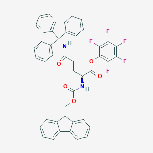 molecular formula C45H33F5N2O5 B557595 Fmoc-Gln(Trt)-OPfp CAS No. 132388-65-9