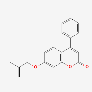 molecular formula C19H16O3 B5575991 7-[(2-Methylprop-2-en-1-yl)oxy]-4-phenyl-2h-chromen-2-one CAS No. 5675-22-9