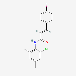 molecular formula C17H15ClFNO B5576130 N-(2-chloro-4,6-dimethylphenyl)-3-(4-fluorophenyl)acrylamide 