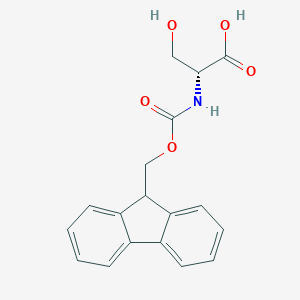 molecular formula C18H17NO5 B557617 (((9H-Fluoren-9-yl)methoxy)carbonyl)-D-serine CAS No. 116861-26-8