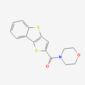 molecular formula C15H13NO2S2 B5576263 Morpholin-4-yl(thieno[3,2-b][1]benzothiophen-2-yl)methanone 