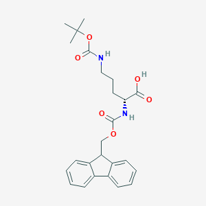 molecular formula C25H30N2O6 B557633 Fmoc-D-Orn(Boc)-OH CAS No. 118476-89-4