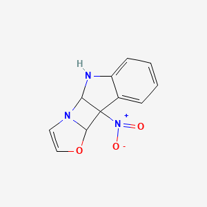 molecular formula C11H9N3O3 B5576335 1-Nitro-13-oxa-8,10-diazatetracyclo[7.5.0.02,7.010,14]tetradeca-2,4,6,11-tetraene 